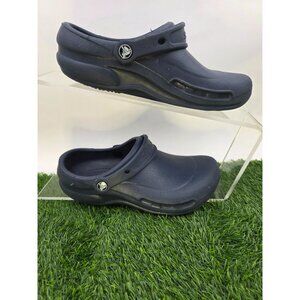 Crocs Navy Blue Bistro Clogs Size M6/W8 *see NOTE